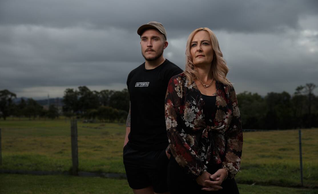 MENTAL HEALTH: Vicky Mendyk, pictured with son Brock, of Gillieston Heights. Vicky lost her husband Peter and daughter Chelsey to suicide. Picture: Max Mason-Hubers