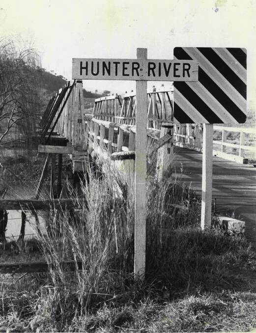 ICONIC: A Hunter River sign photographed on October 22, 1979.