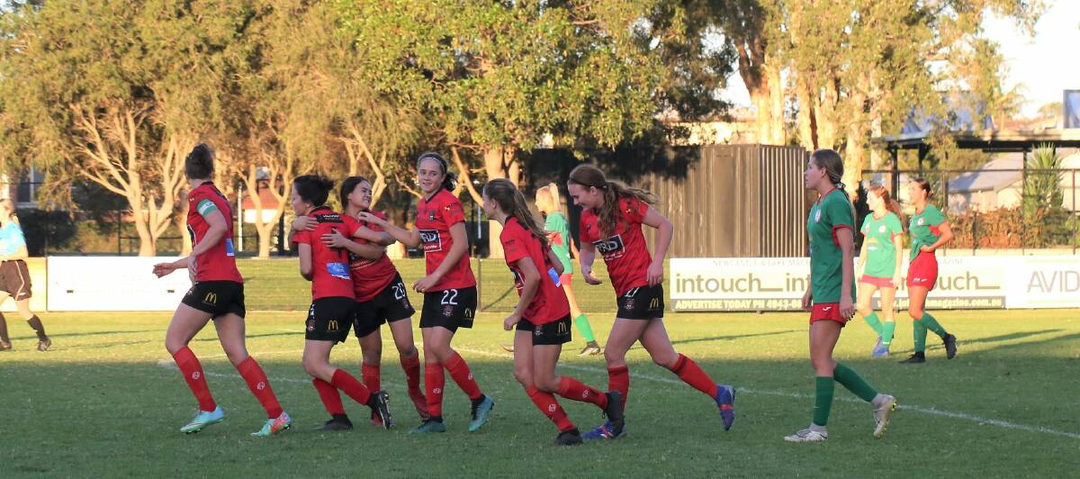 GOOD CAUSE: The Thornton Redbacks women will play four games on Sunday as part of their Hunter Breast Cancer Foundation fund raising day.