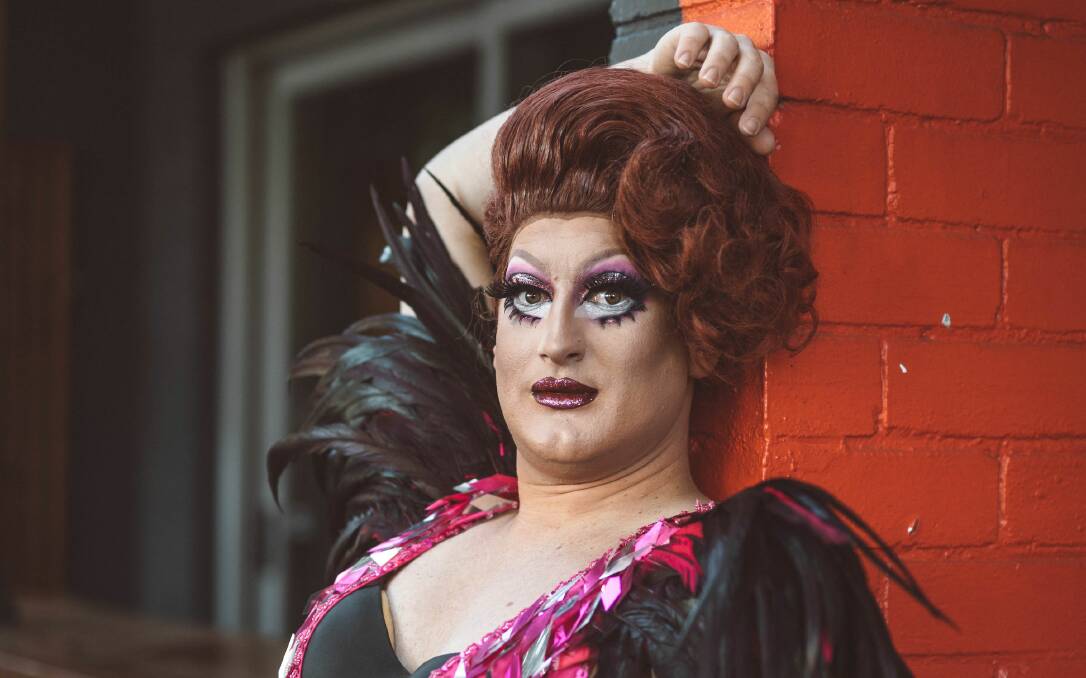 WORRIED: Drag queen performer Timberlina has lost at least $30,000 worth of work due to the coronavirus. Picture: Amy Louise Photography and Design