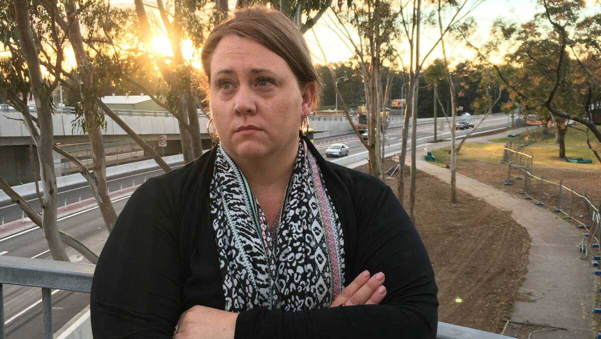 NOT IMPRESSED: Cr Nicole Penfold said the State Government has only done "half a job" on the Maitland Railway Station overpass. 