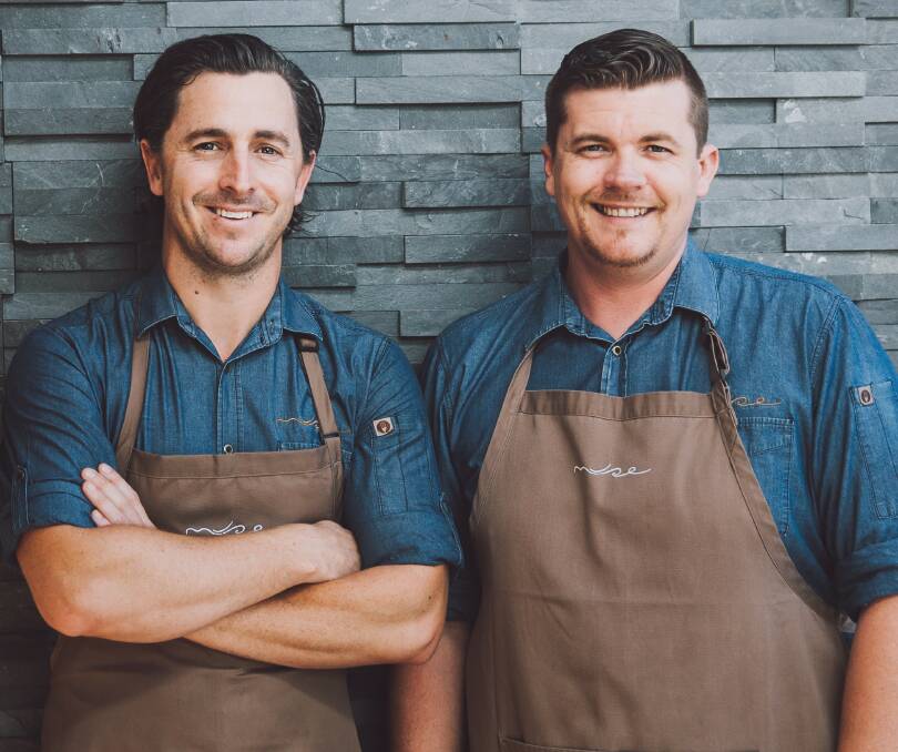 ACCOLADE: Muse Restaurant chef/owner Troy Rhoades-Brown and head chef Mitchell Beswick. Picture: Nicole Butler