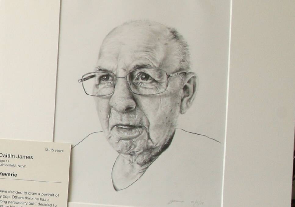 LAST YEAR: Her image of her grandfather that was highly commended. 