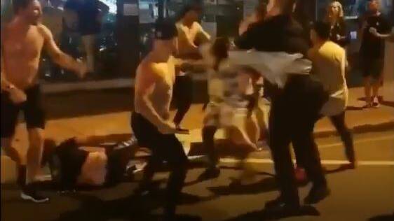 Police making inquiries after brawl caught on video in Maitland CBD