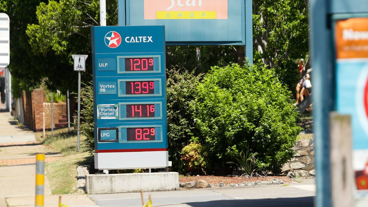 PRICE: Regular unleaded was 120.9 at various service stations in East Maitland on Thursday. Picture: Jonathan Carroll