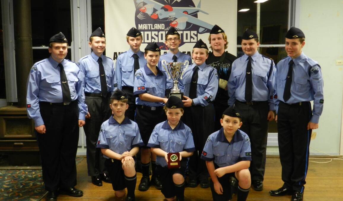 SUCCESS: Australian Air League Maitland squadron after winning best air activities squadron in NSW for the second year in a row.