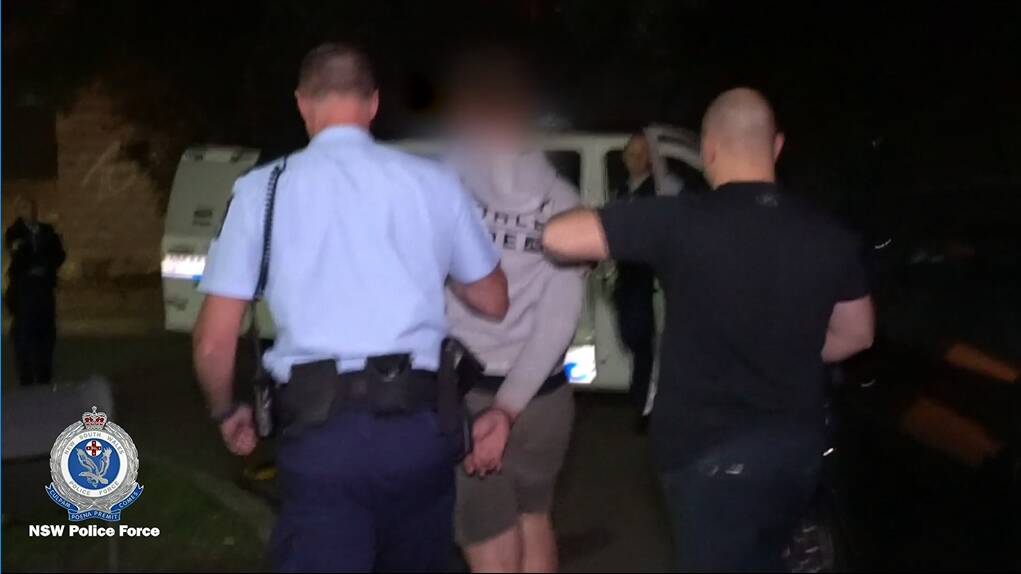One of 18 people arrested. Picture: NSW Police