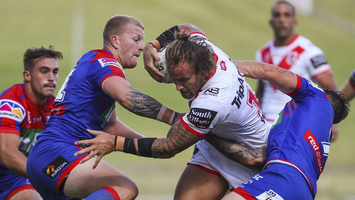 The Knights will take on the Dragons at Maitland Sportsground in February. Picture: Anna Warr