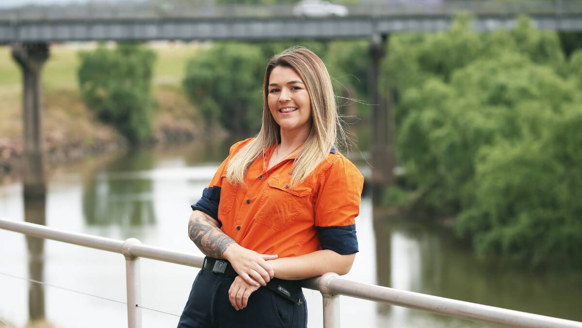 Driven: Lucinda Shilcock said she would have benefited from more guidance. "My biggest regret is not starting my trade straight out of high school, or when I was younger," she said. "I wish someone had come to me in year seven and set me on the right path." Picture: Peter Lorimer