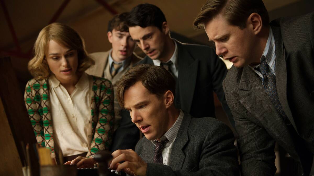 MAN OR BOT: A scene from The Imitation Game movie about Alan Turing.