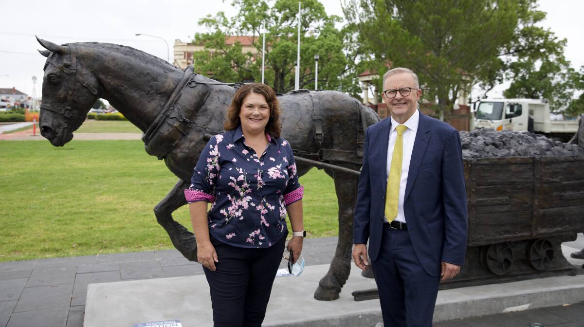 PRIORITIES: Member for Paterson Meryl Swanson, pictured with Prime Minister Anthony Albanese, said health is her top priority. PHOTO: Supplied.