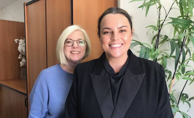 ON THE JOB: Hunter Employment founder and director Cheryl Royle (left) pictured with new facilitator Karla Notman. 