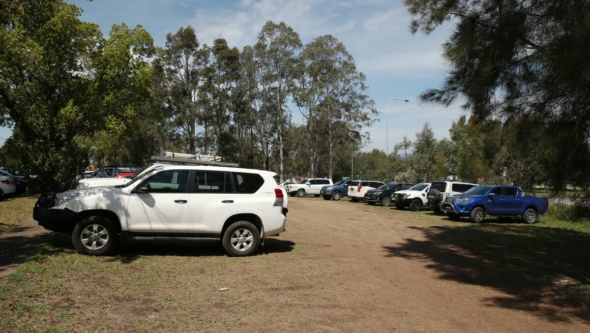 NO PARKING: About 20 cars were parked illegally on Tuesday on the council-owned land between Maitland Hospital precinct near Mt Pleasant Street and the New England Highway.