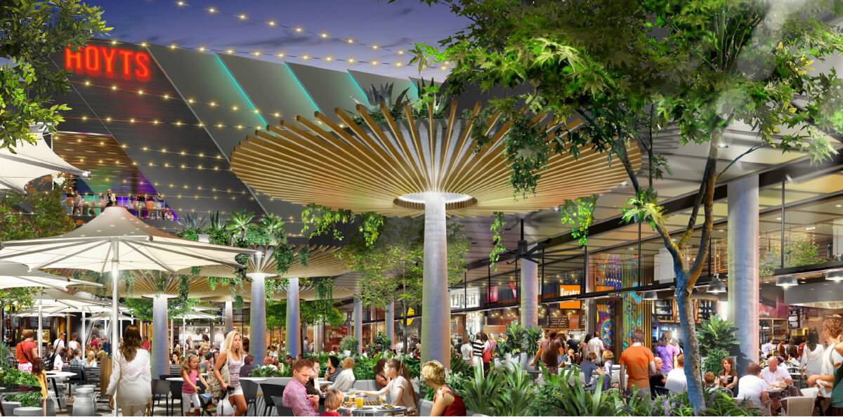 NOW SCREENING: An artist's impression of the new look Stockland Green Hills which will contain a seven screen Hoyts cinema.