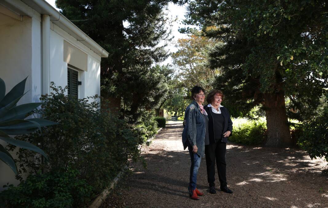 HISTORY: Marika (left) and Elizabeth Enderle on the grounds of their historic St Helena property at Lochinvar. Picture: Simone De Peak