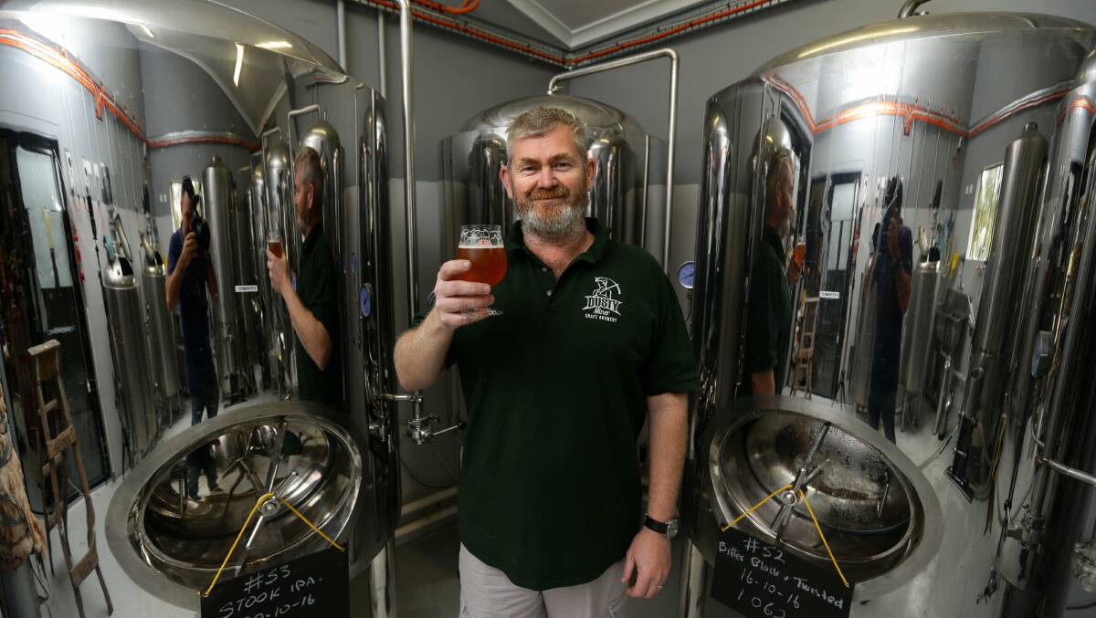 HOPPY DAYS: Aberglasslyn's Stuart Duff from Dusty Miner Brewing, will be on tap at this year's festival. Picture Jonathan Carroll.
