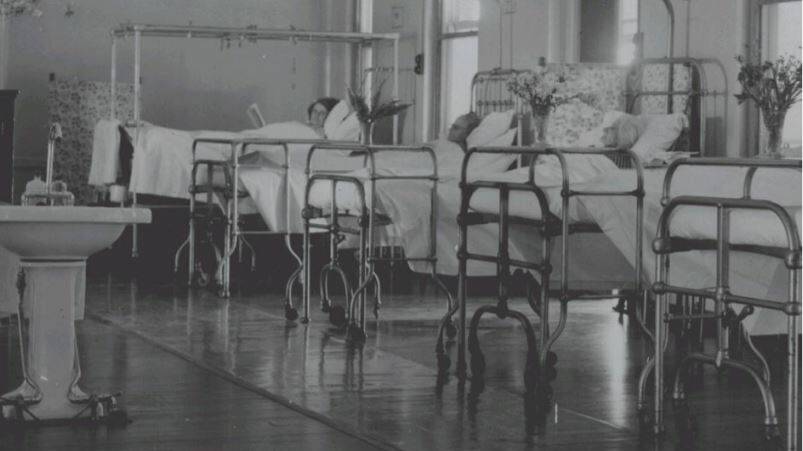 TIMES HAVE CHANGED: Maitland Hospital's Women's Ward 1942. Old photographs such as this will be included in the hospital's Collected Memory Project. 