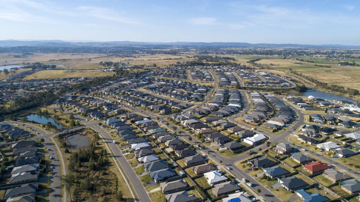 An aerial shot of the fast growing Gillieston Heights area. Picture supplied by Maitland City Council.