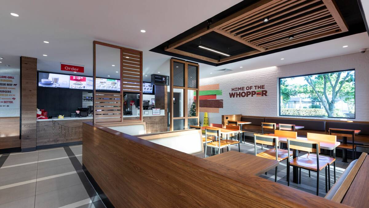WHOPPER: How the internal fit out of the new Hungry Jack's may look. IMAGES: Supplied