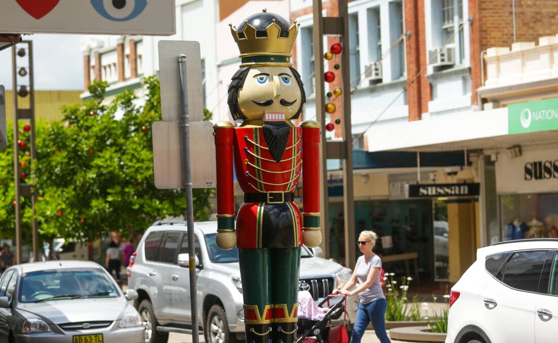 GET CRACKING: The Nutcrackers, Maitland's traditional Christmas decorations, will return to The Levee this year. PICTURE: Jonathan Carroll.