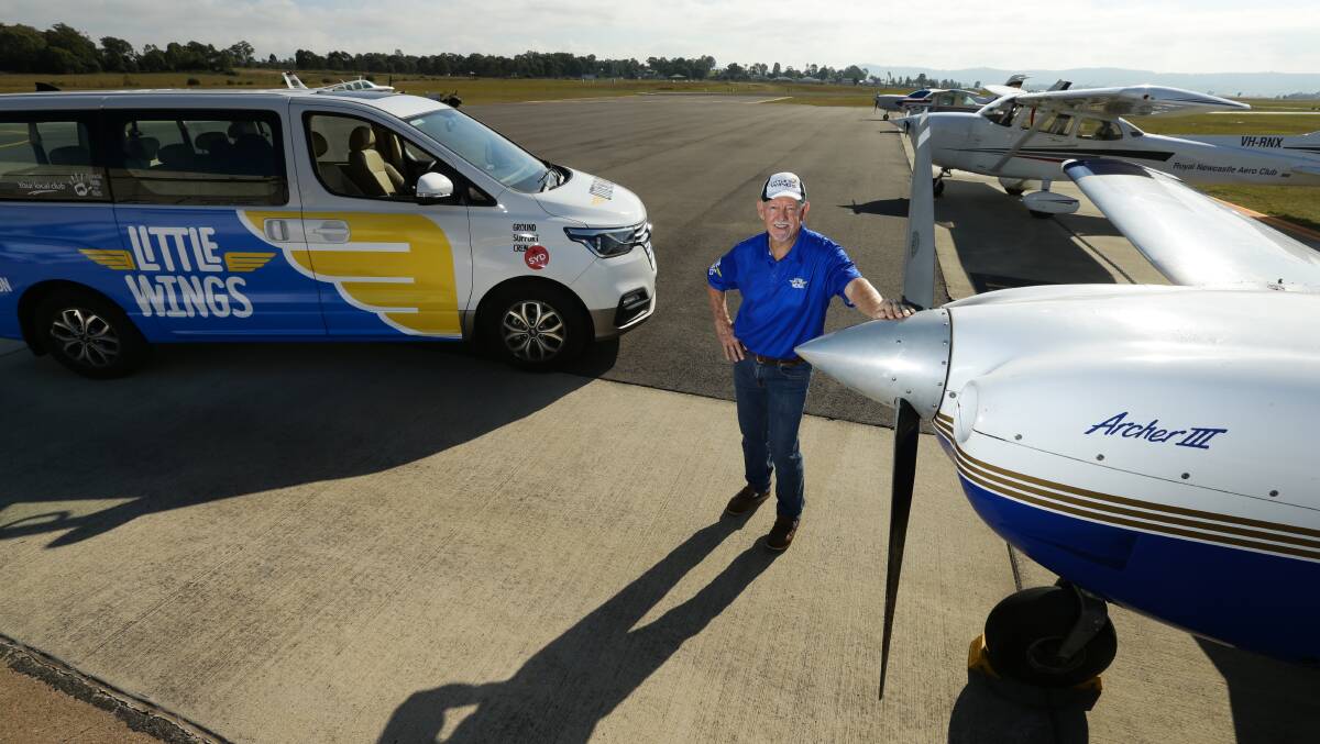 BIG HEART: Michael See is a volunteer for LIttle Wings - an organisation flying terminally ill children into Maitland where they are transported to John Hunter for treatment. PICTURE: Jonathan Carroll.