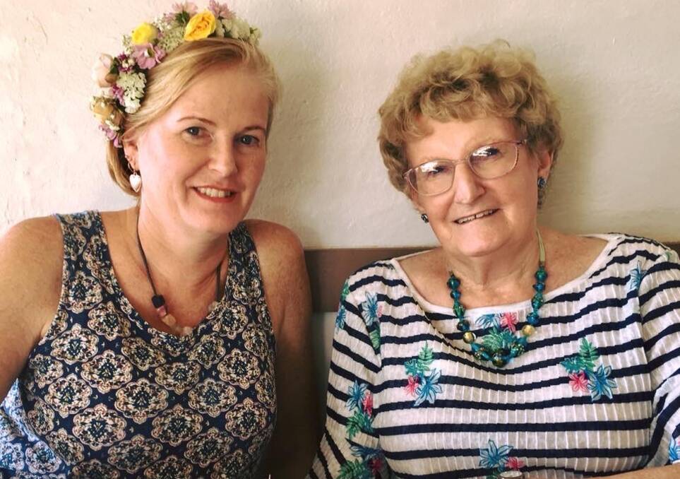 REUNITED: Annette Heathwood and her birth mother Carol Burns. Carol will speak at the East Maitland Adoptions Connection meeting on Tuesday. PHOTO: Supplied.