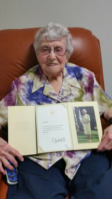 100 REASONS TO CELEBRATE: Congratulations Nell Muddle on your 100th birthday. PHOTO: Supplied.