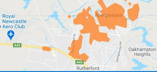 BLACKOUT: Some of the areas in the city's west that had lost power.