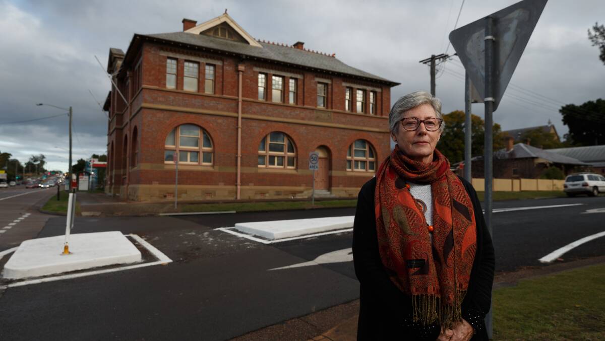 APPEAL: Dr Janece McDonald from Maitland Regional Museum is not happy the State plans to sell off the historic Department of Lands building in East Maitland. Picture: Max Mason-Hubers.