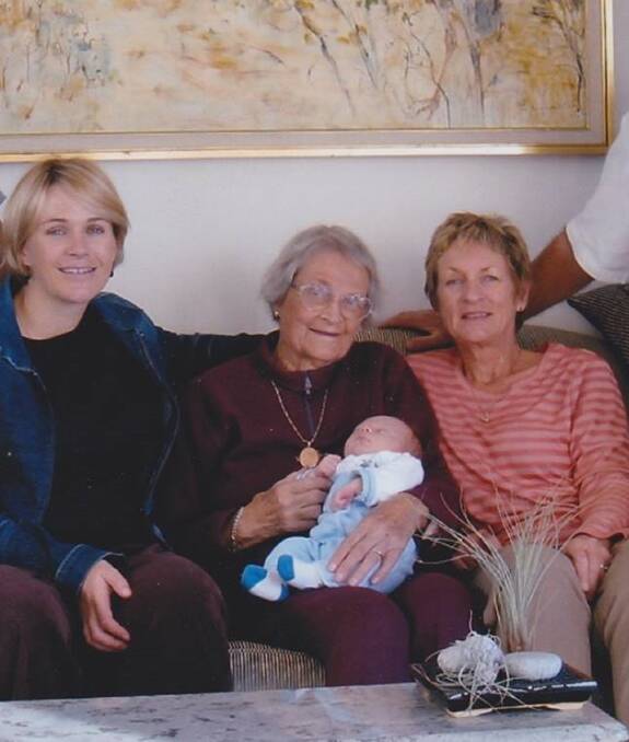 FAMILY SNAP: Zali (left) with her grandmother Phemie Wallis and mum Susan Steggall.