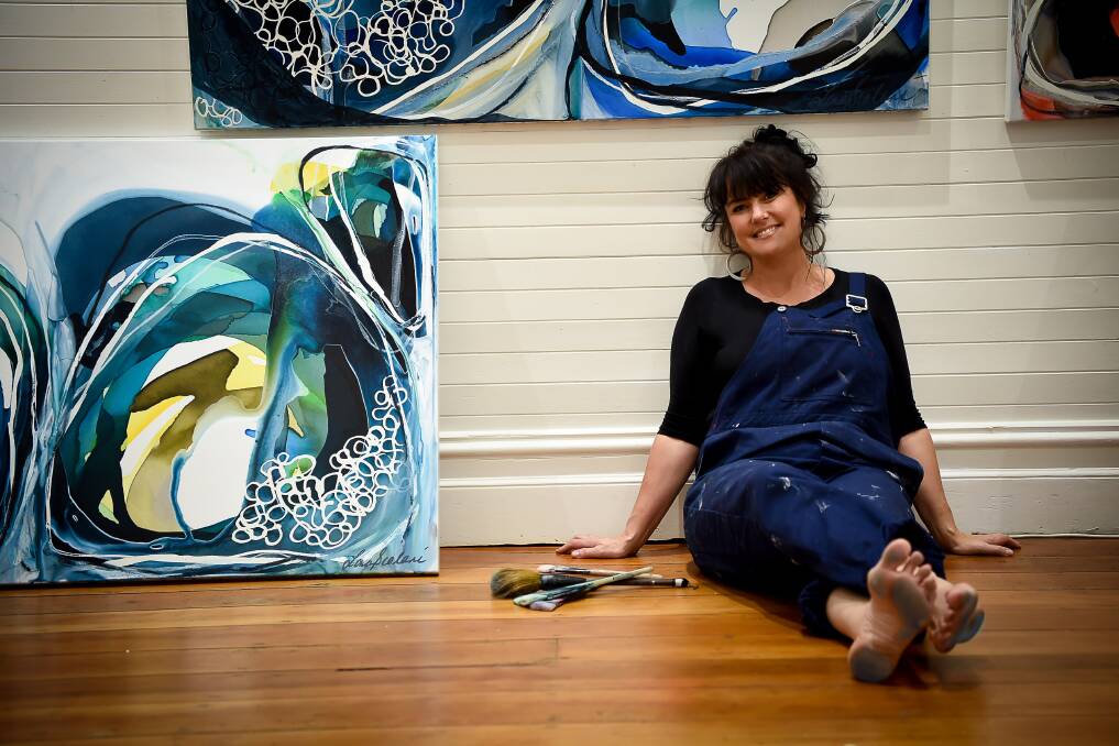 ABSTRACT: Lara Scolari will exhibit her much talked about works at Maitland Regional Art Gallery's Contemporary Art Sale, the biggest in the city's history, later this month. Photo: Supplied.