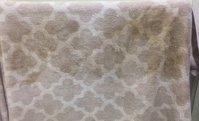 SOILED: Anne-Maree Musgrove of Aberglasslyn posted this photograph on Facebook of her bath towel soiled by the recent water pipe sediment.