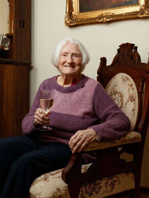 Cheers to 100 years: Mrs Edith Cameron will celebrate her 100th birthday on Friday, July 30.
PICTURE: Max Mason-Hubers