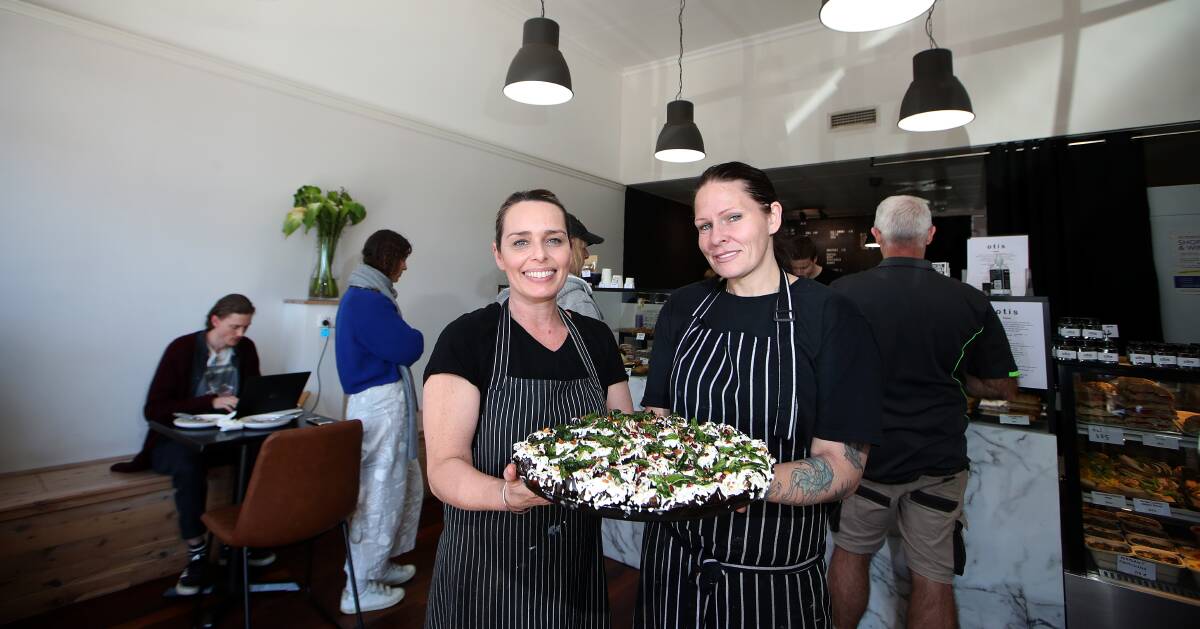 Emily Herbert and Tracey Hoyt from Kiama's Otis Cafe. Picture: Sylvia Liber