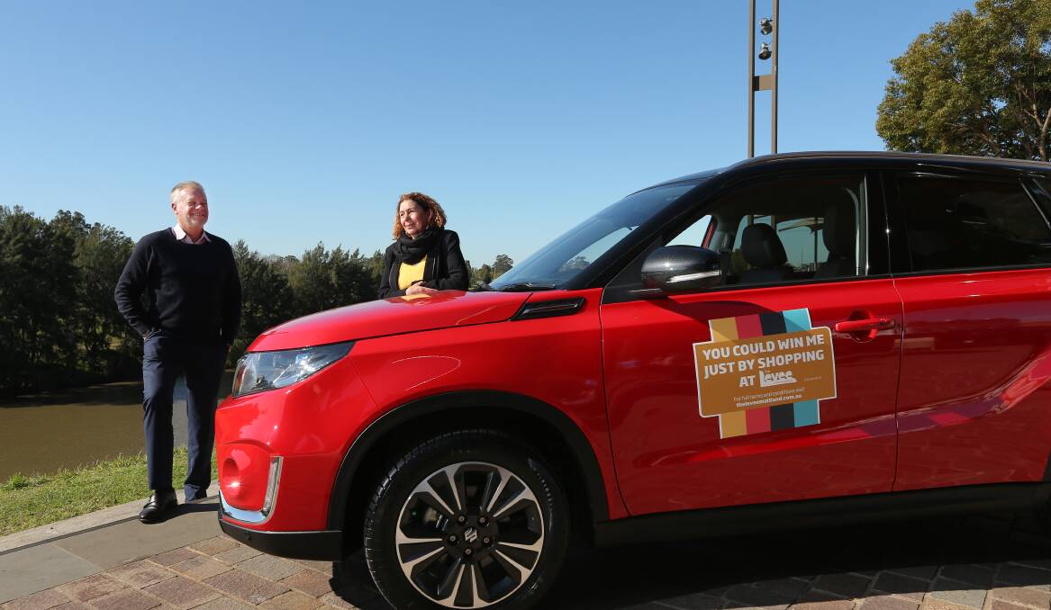 GO SHOPPING: Spend $20 and you could win this fabulous Suzuki Vitara. 
