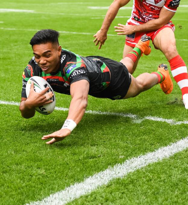 VALUABLE ADDITION: Hymel Hunt had his best season to date for the Rabbitohs last season and is a handy signing for the Knights.