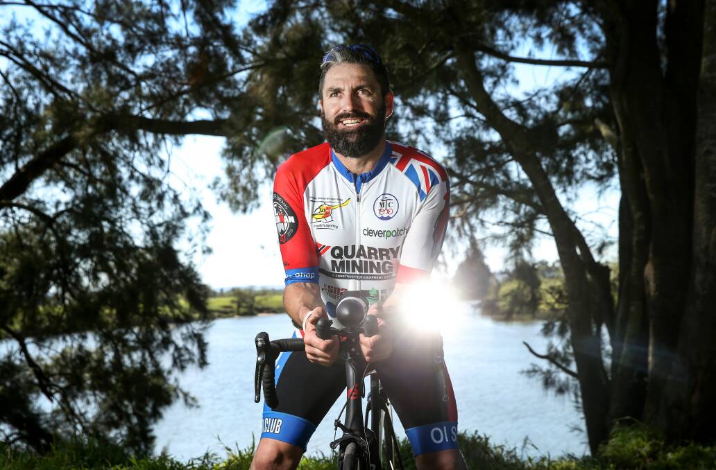 NUMBER 20: Peter Hodgson will compete in his 20th Maitland Triathlon at Morpeth on Sunday. Picture Marina Neil