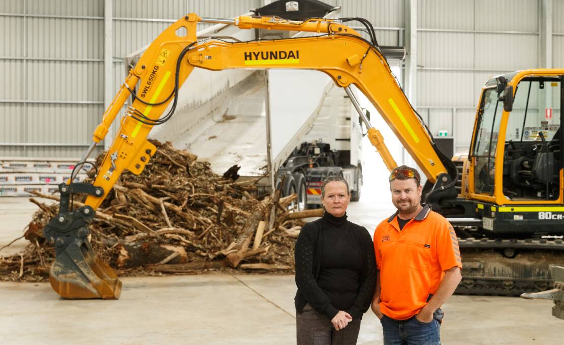GOING GREEN: Denise and Terry Ditton who are about to open a new green waste facility at Anambah. Picture: Max Mason-Hubers