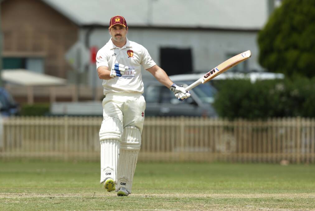 CENTURY: Josh Trappel put Norths bowlers to the sword with 124 runs. Pictures: Simone De Peak.