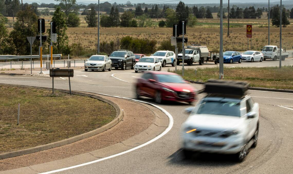 PEAK HOUR PAIN: The roundabout at Maitland Station is a source of frustration for drivers.