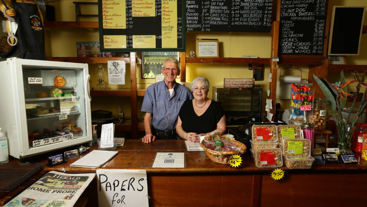 IT'S TIME: Warren and Barbara Pengelly have decided to call it a day after 15 years at the Bolwarra Cafe. Pictures Jonathan Carroll
