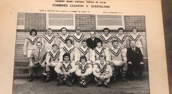 The Combined Country side, coached by Arthur Summons (left centre) that took on Queensland in Newcastle in. Brian Burke is in the middle of the picture and Maitland"s Alan West front centre, Ted Goodwin front left, Warren Ryan middle row right..