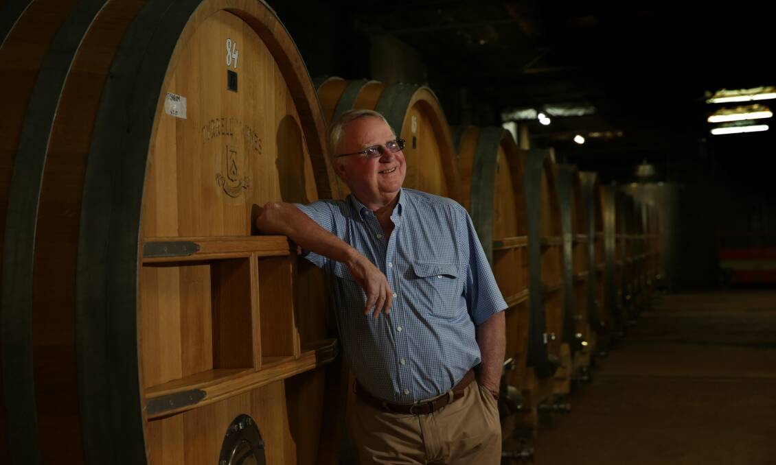 'DELIGHTED': Bruce Tyrrell whose family winery climbed to number four nationally.