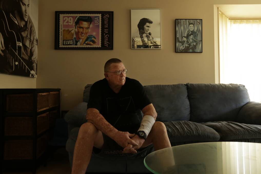 QUESTIONS: Michael Johnson at his home in Rutherford. Picture: Simone De Peak