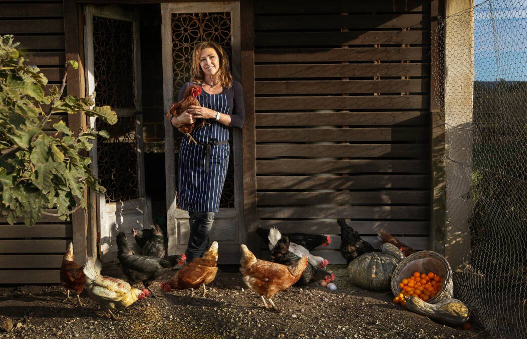 HELPFUL ADVICE: Lisa Margan's chooks provide a steady supply of eggs to her popular winery restaurant.