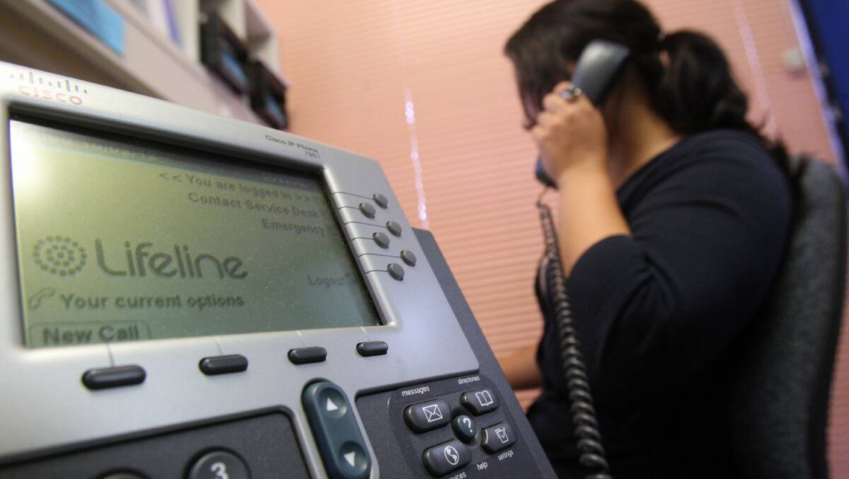 NUMBERS ON RISE: Lifeline has seen a huge jump in calls in the Hunter, typical of a trend nationwide.