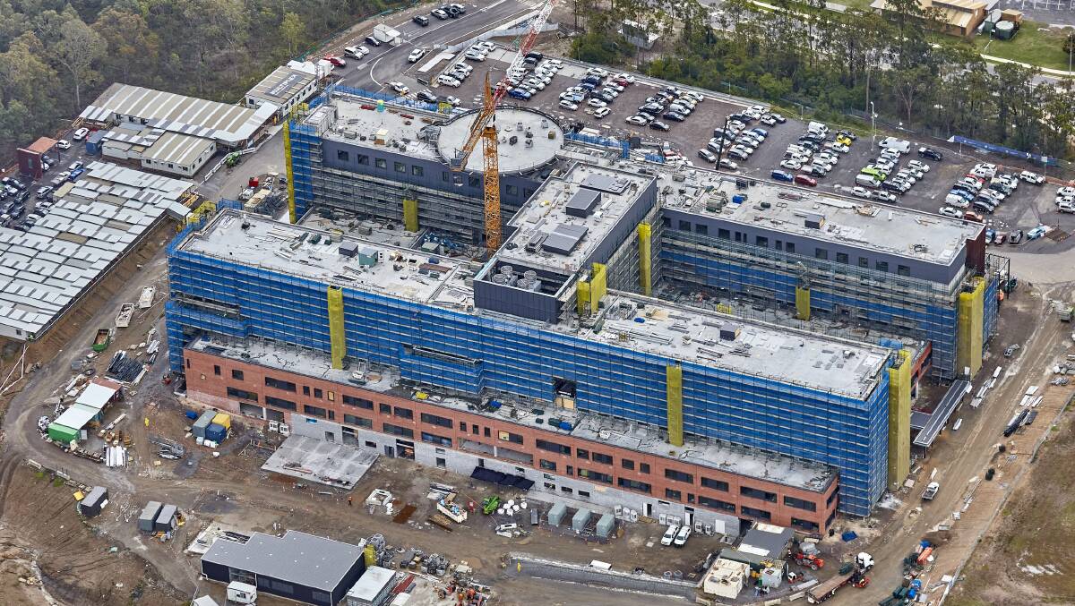 GREAT PROGRESS: How the new hospital is shaping up.