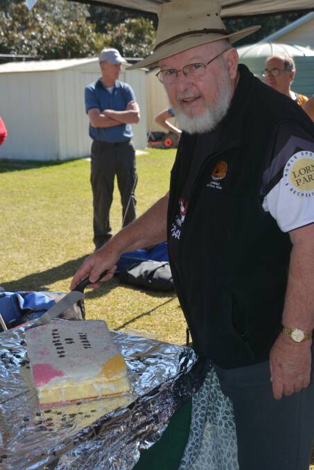60 YEARS: Maitland Rams acknowledged Kevin Short for his 60 years of hockey. 