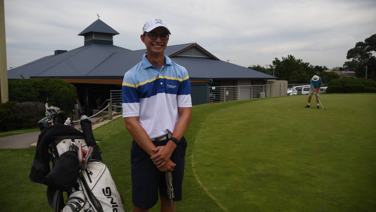 THIRD TITLE: Hayden Gulliver who took out the A Grade championship on Saturday by five strokes.