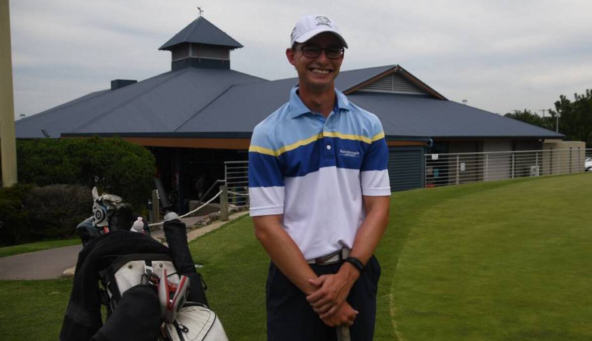 LEARNING CURVE: Maitland amateur Hayden Gulliver who played his first NSW Open.